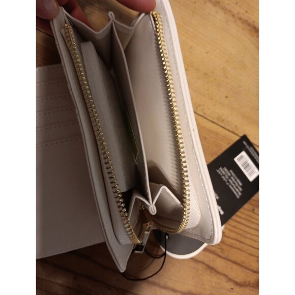 NEW! Wallet Beige Ivory Yani J'adore Bliss collect 7x4.5 Credit Card Coin Zipper - Picture 5 of 7